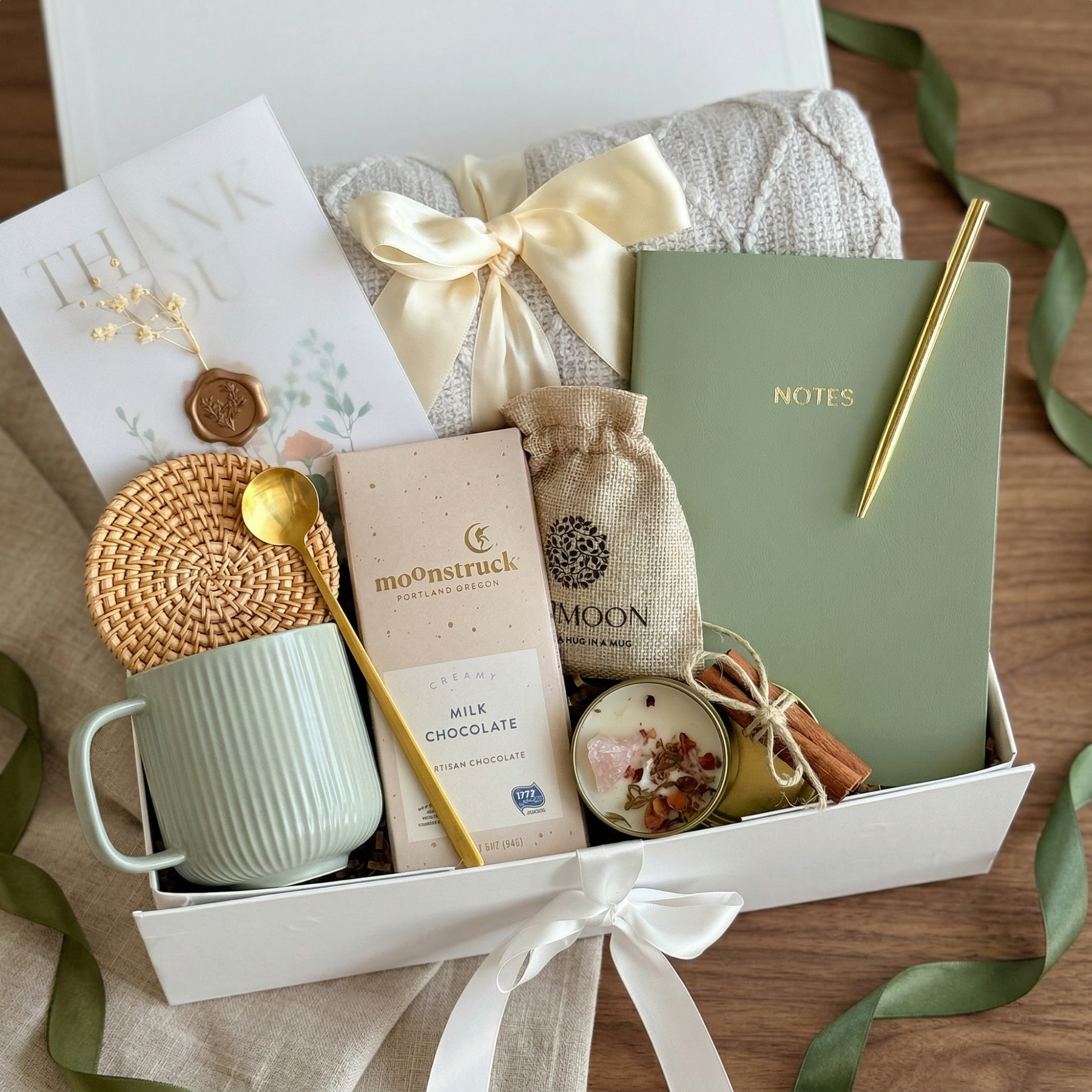 Warm Gesture Tea Box — front view
