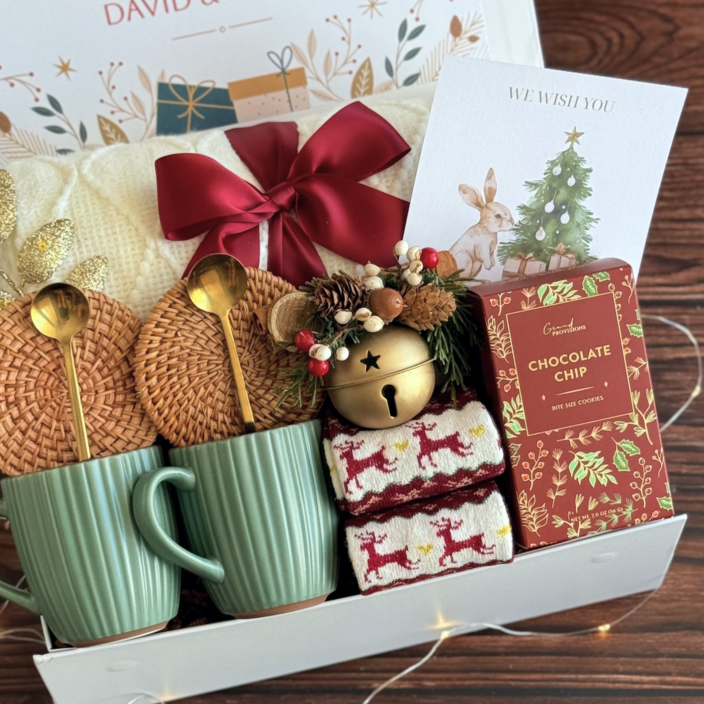Matching Hearts Winter Box — inside view