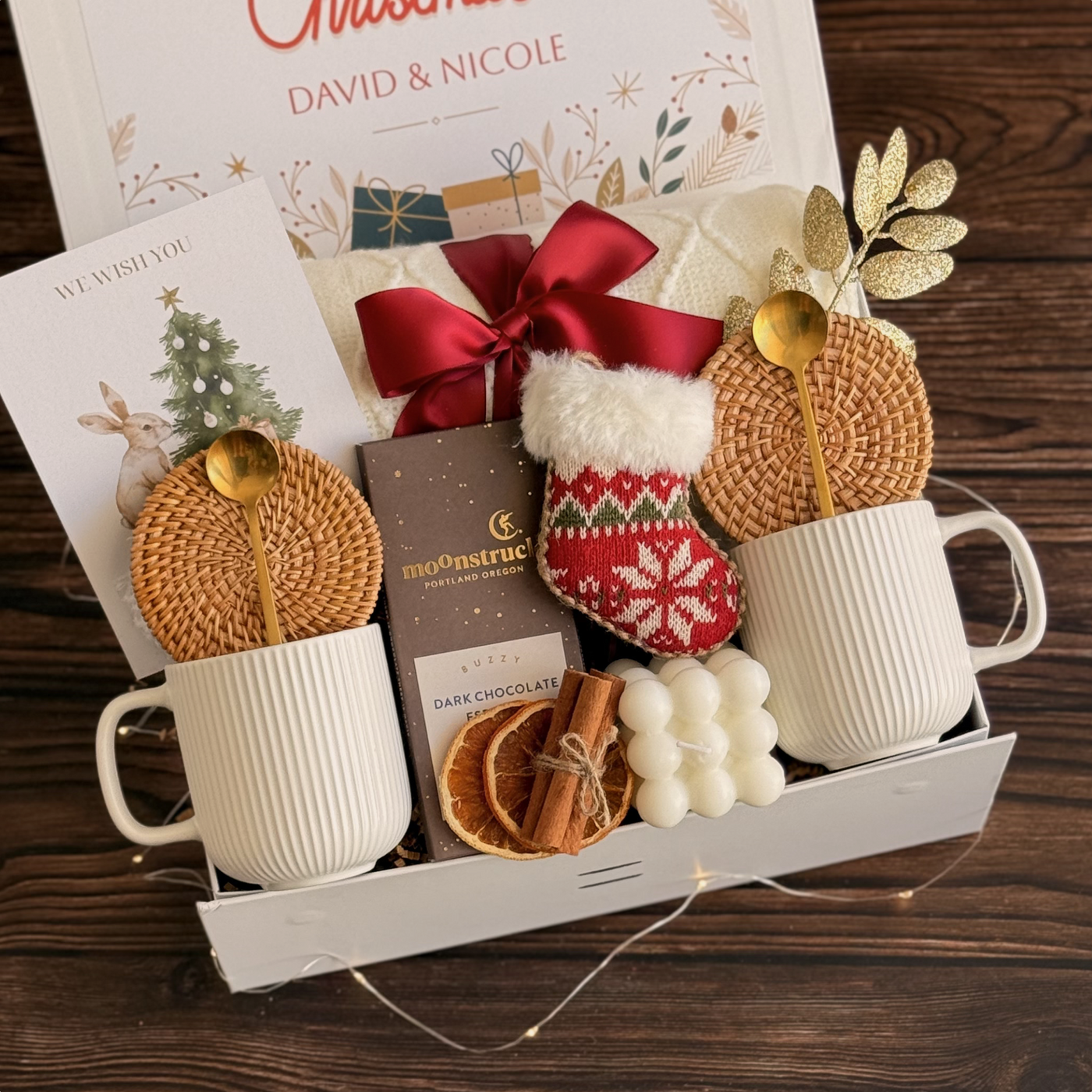 Cinnamon & Ornament Fireside Set — front view