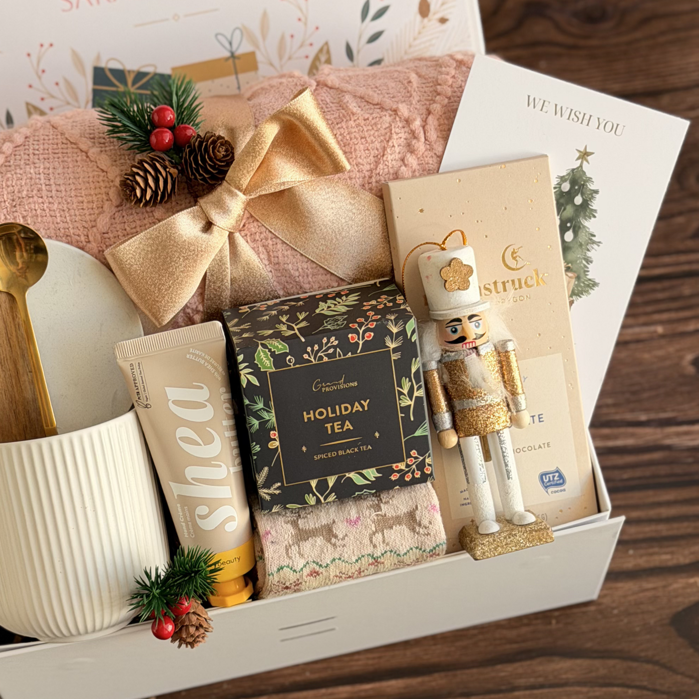 Nutcracker Holiday Cozy Box — inside view