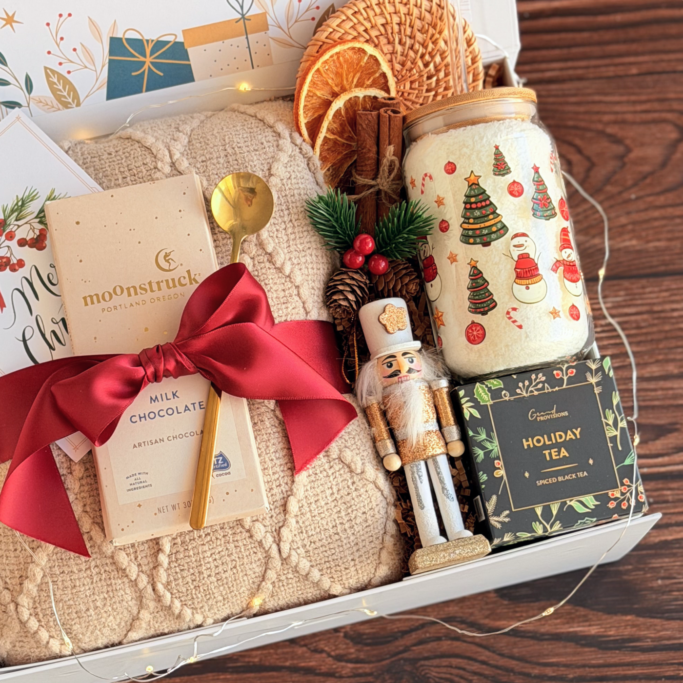 Holiday Tea & Nutcracker Box — inside view