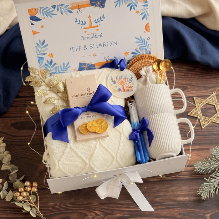 Hanukkah Candlelight Mug Duo Box