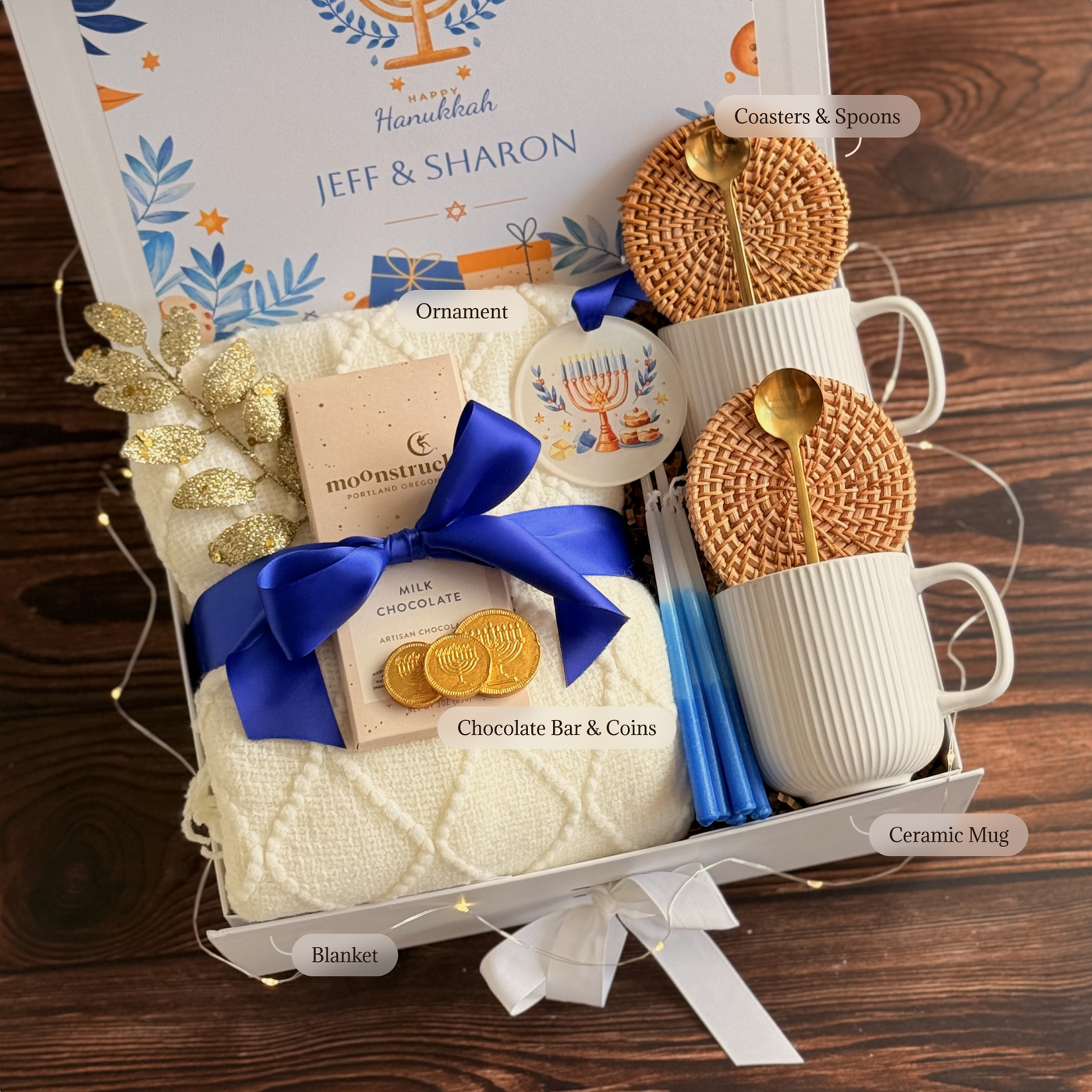 Gilt Coins & Journal Box — inside view