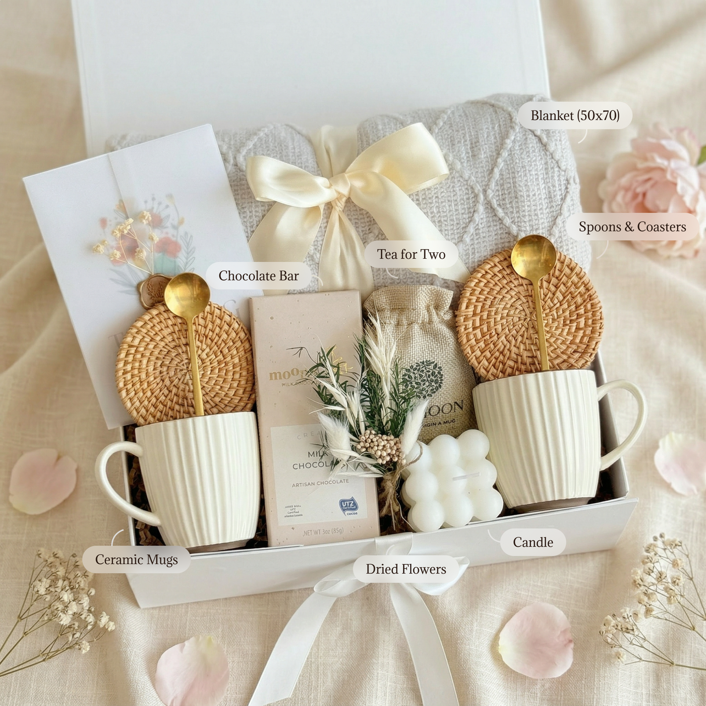 Two Hearts Cozy Box — inside view