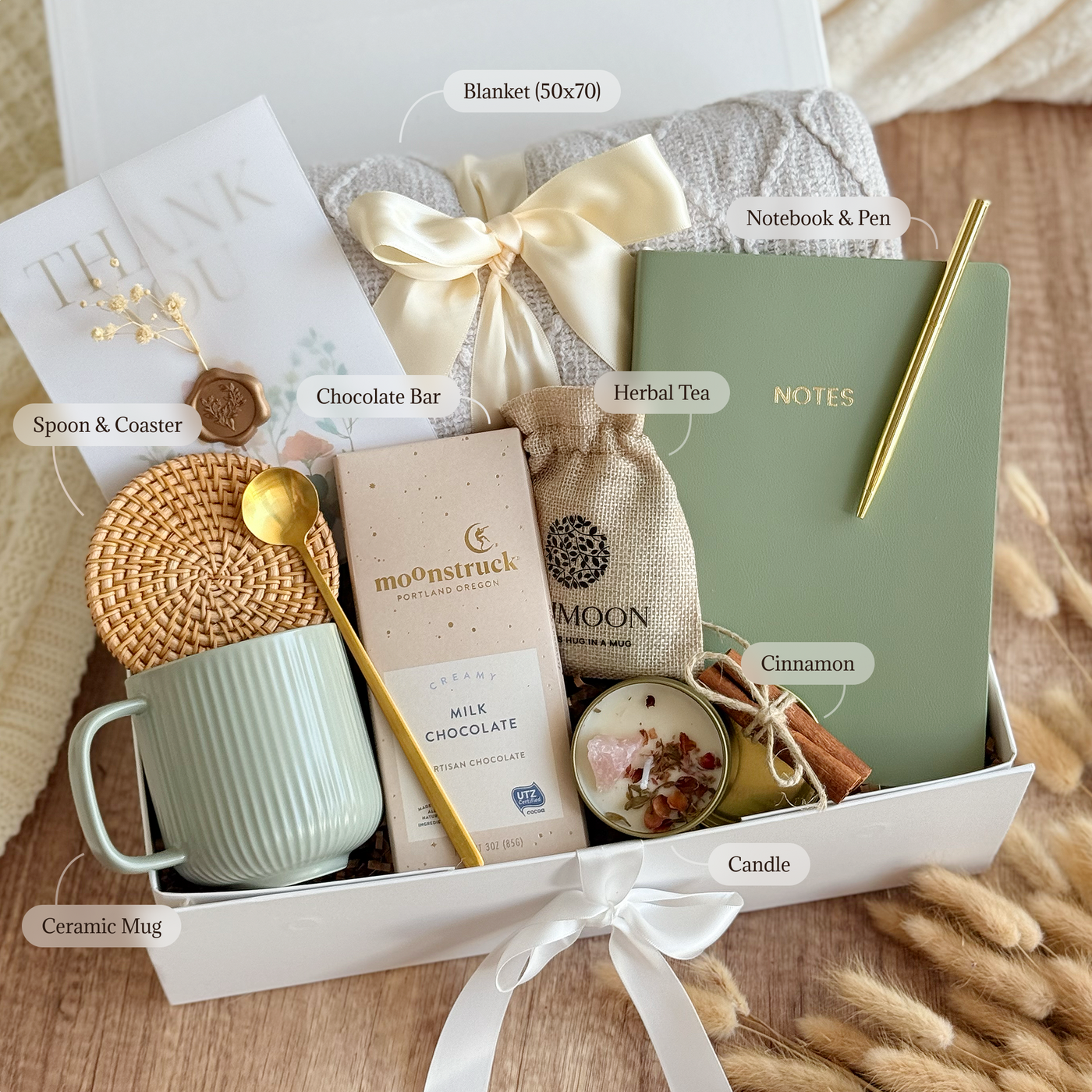 Warm Gesture Tea Box — inside view