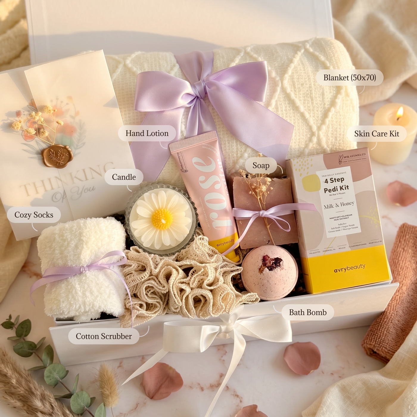 Comfort & Care Spa Box — inside view