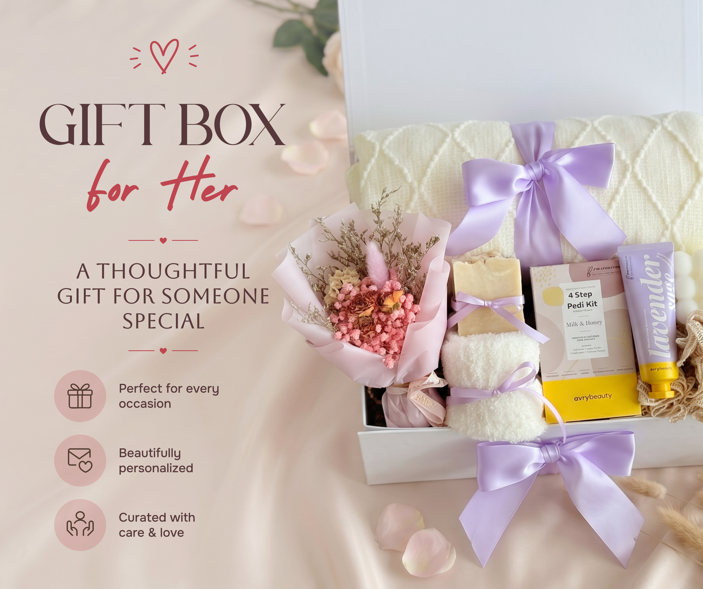 Skin Care & Socks Retreat Box — close-up detail 3