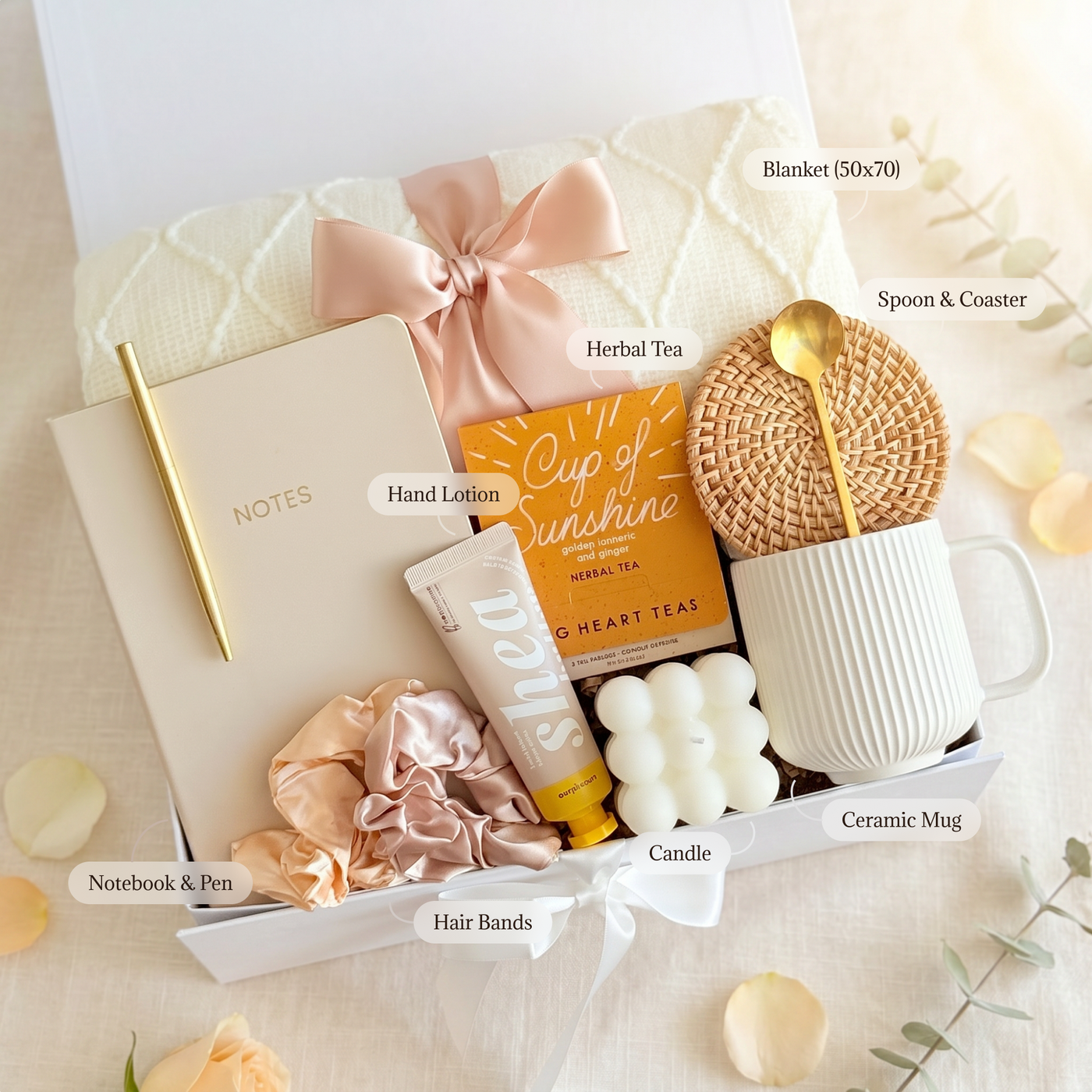 Cozy Comforts Gift Box — inside view