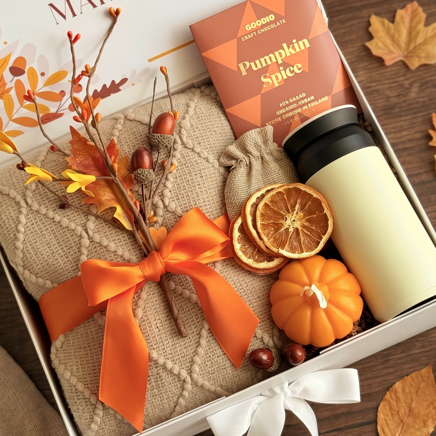 Orange Spice Tea & Blanket Box — close-up detail 4