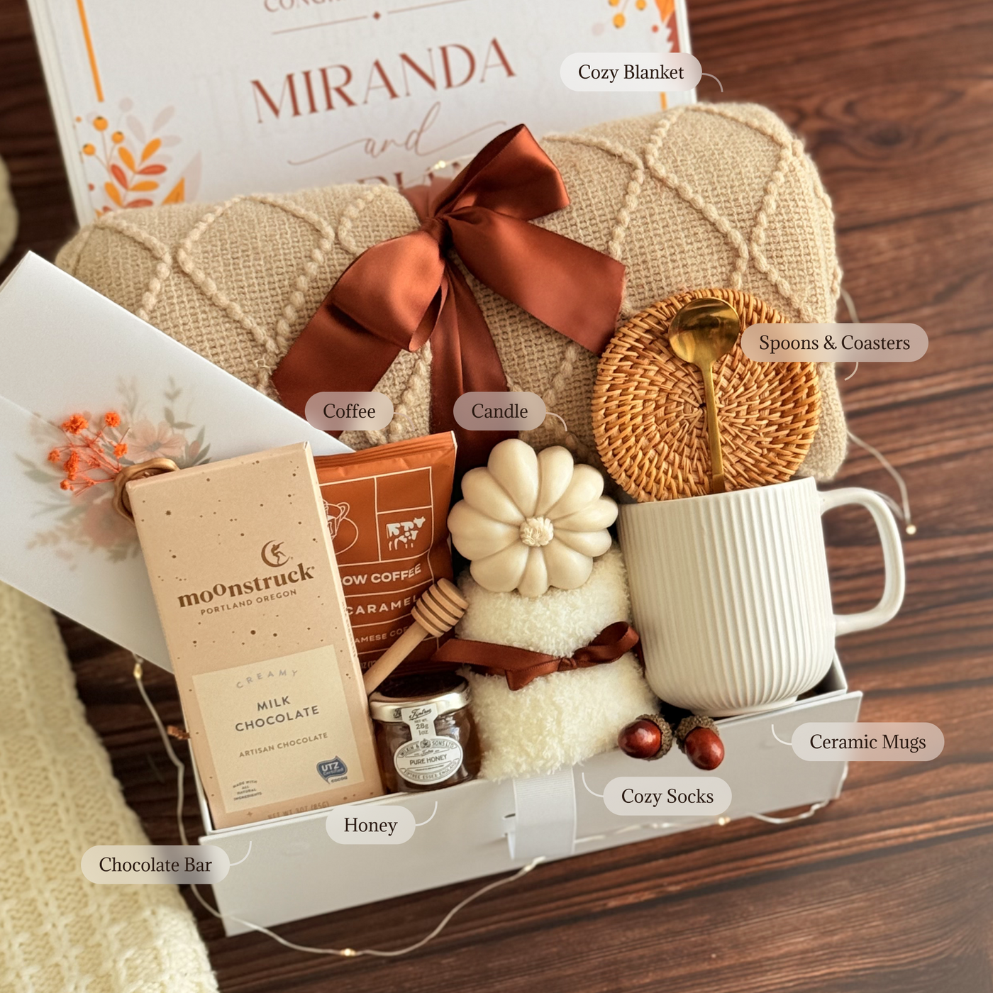 Honey Mug & Cozy Socks Box — inside view