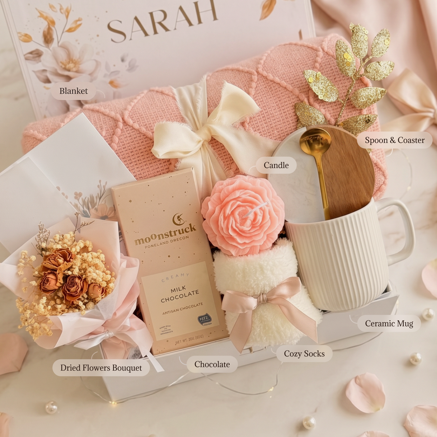 Heartfelt Hearth & Honey Box — inside view
