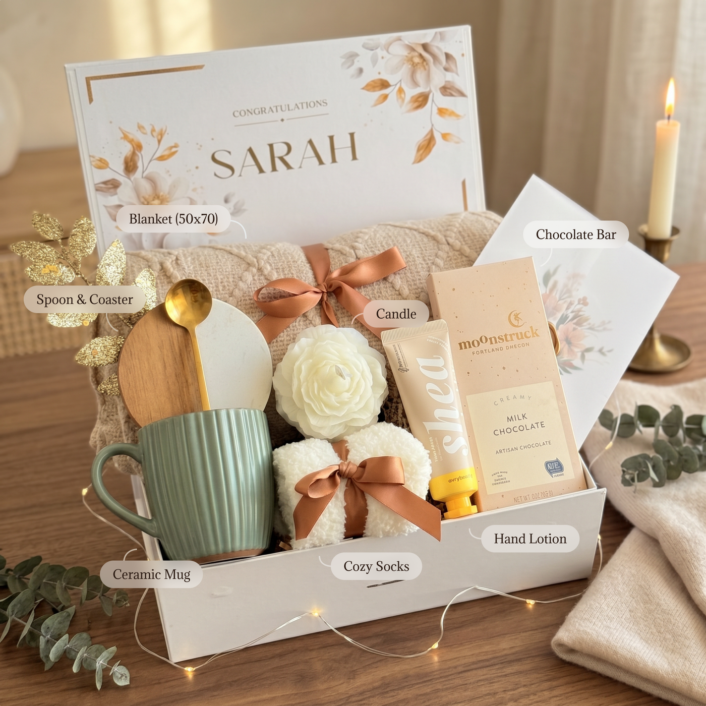 Cozy Comfort Wellness Box — inside view