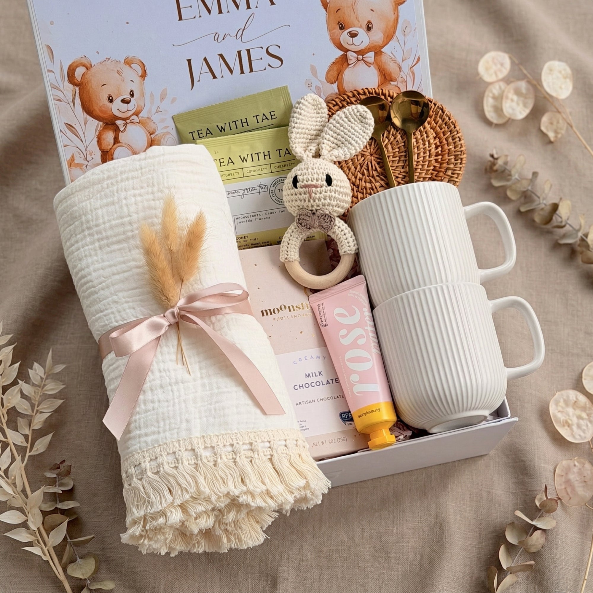 Elegant Cozy Beginnings Box — front view