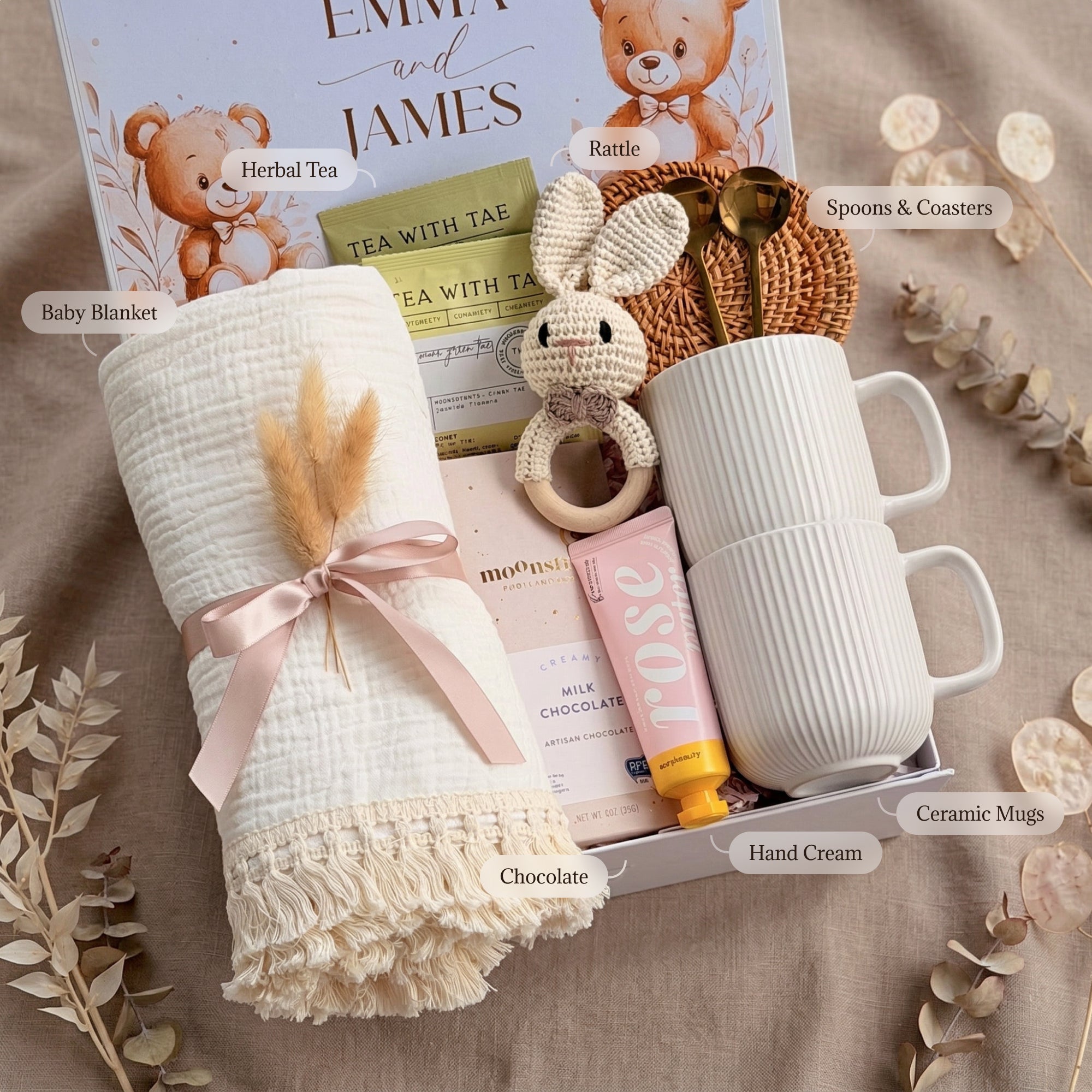 Elegant Cozy Beginnings Box — inside view