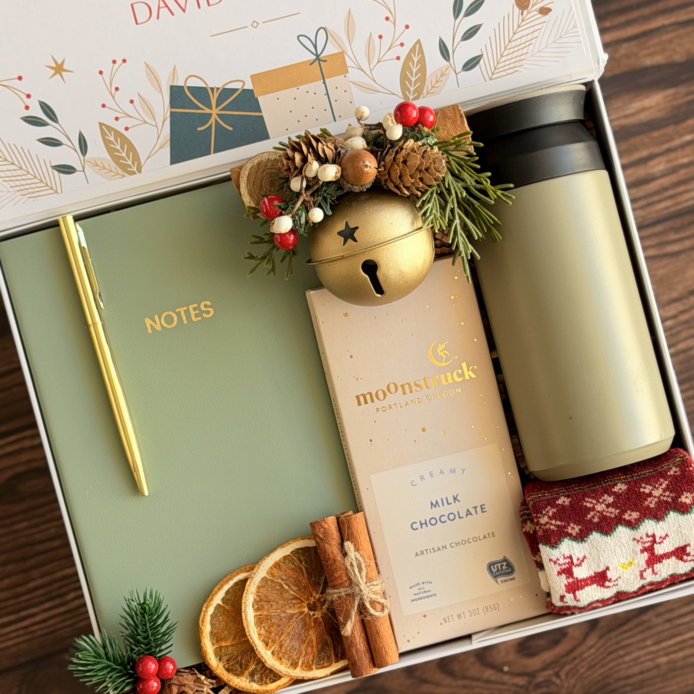 Jingle & Journal Holiday Box — inside view