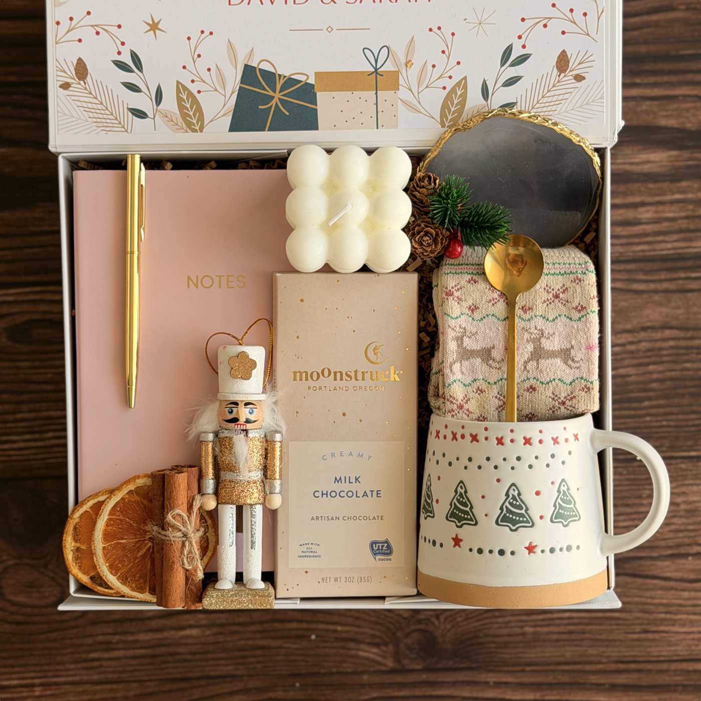 Nutcracker Journal & Cocoa Box — front view