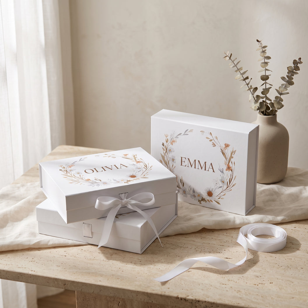 Luxury Magnetic Gift Box, Wrapped and Personalized