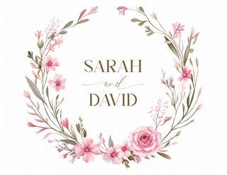 Pink Wreath · Couples